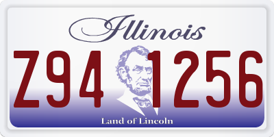 IL license plate Z941256