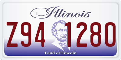 IL license plate Z941280