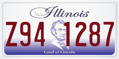 IL license plate Z941287