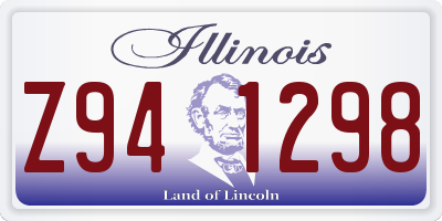 IL license plate Z941298