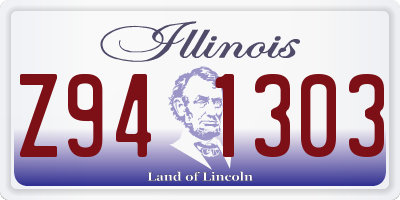 IL license plate Z941303