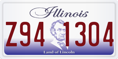 IL license plate Z941304