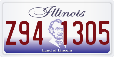 IL license plate Z941305