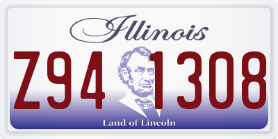 IL license plate Z941308