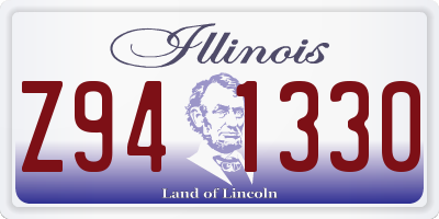 IL license plate Z941330