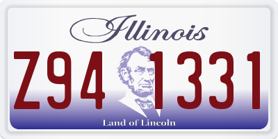 IL license plate Z941331