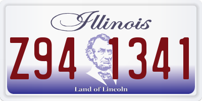 IL license plate Z941341