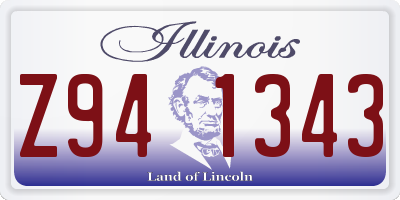 IL license plate Z941343