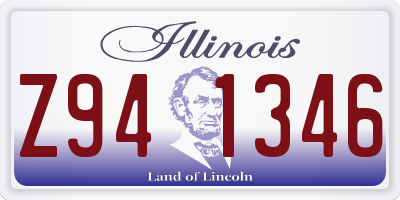 IL license plate Z941346