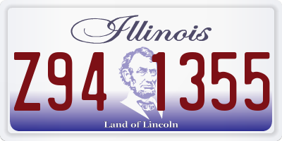 IL license plate Z941355