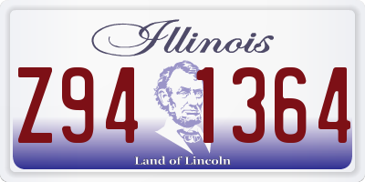 IL license plate Z941364