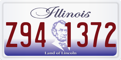 IL license plate Z941372