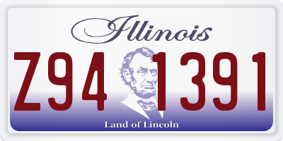 IL license plate Z941391