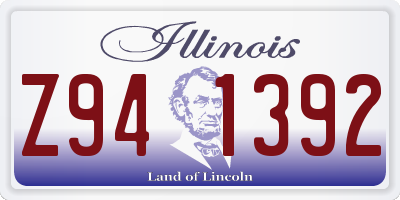 IL license plate Z941392