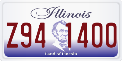 IL license plate Z941400