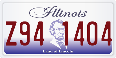 IL license plate Z941404