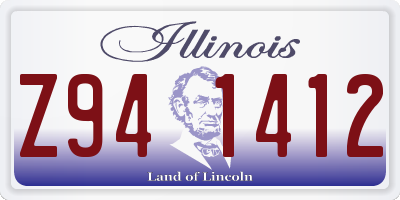 IL license plate Z941412