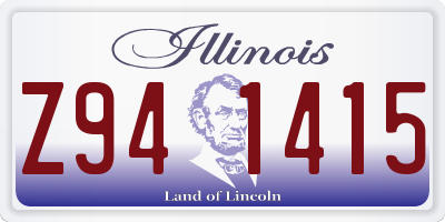 IL license plate Z941415