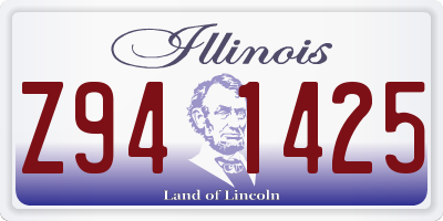 IL license plate Z941425