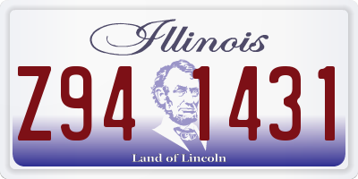 IL license plate Z941431