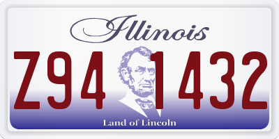 IL license plate Z941432