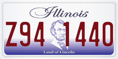 IL license plate Z941440