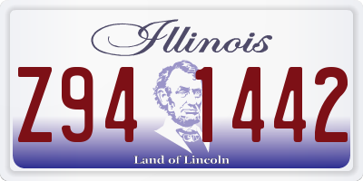 IL license plate Z941442