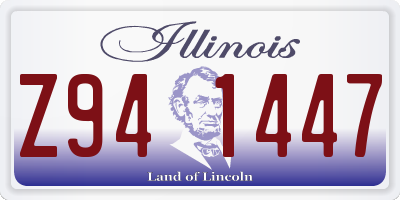 IL license plate Z941447
