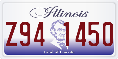 IL license plate Z941450