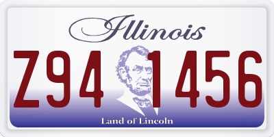 IL license plate Z941456