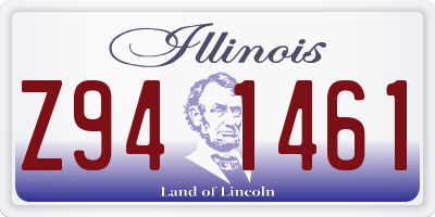 IL license plate Z941461