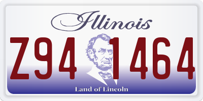 IL license plate Z941464
