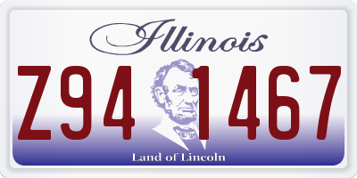 IL license plate Z941467