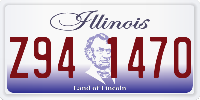 IL license plate Z941470