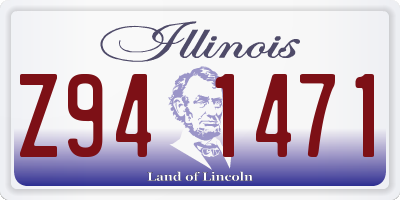 IL license plate Z941471