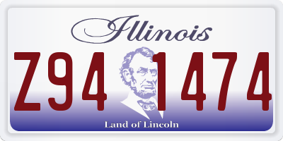 IL license plate Z941474