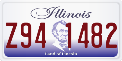 IL license plate Z941482
