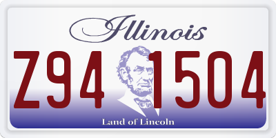 IL license plate Z941504