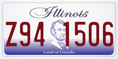IL license plate Z941506