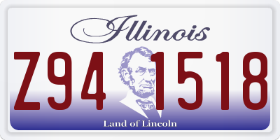 IL license plate Z941518