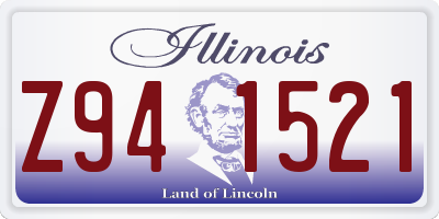 IL license plate Z941521
