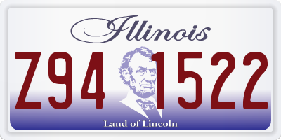 IL license plate Z941522
