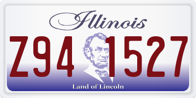 IL license plate Z941527
