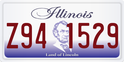 IL license plate Z941529
