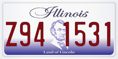 IL license plate Z941531