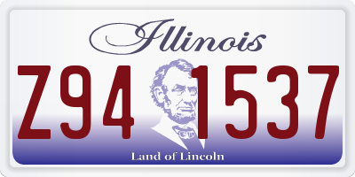 IL license plate Z941537