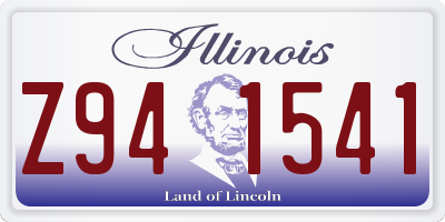 IL license plate Z941541