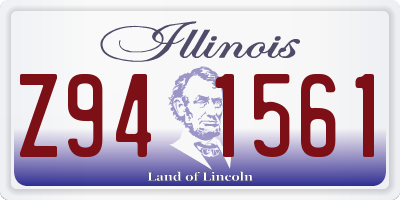 IL license plate Z941561