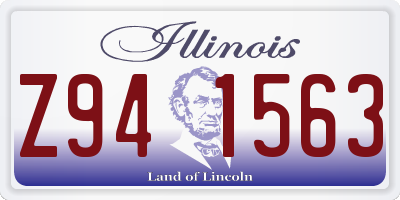 IL license plate Z941563