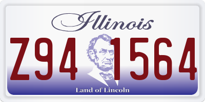 IL license plate Z941564